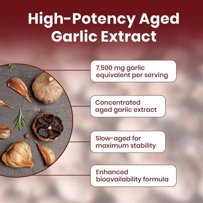 Aged Garlic Extract - 7500mg Odorless Softgels